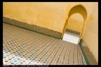 Il cortile della tomba del Moulay Ismail a Meknes (Marocco)