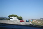 Stavo in viaggio e ci ha ......superato una Ferrari. Che contrasto con le macerie per strada.