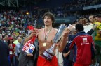Il capitano della squadra campione d'italia nei festeggiamenti del "dopo partita"!!