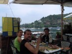 a Pranzo dalla Romana "rossa" !!!!! 
Antonio , Arianna e Andr